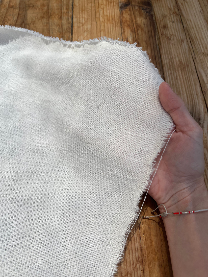 Ağartılmamış Nötr Fildişi Rengi Buruşuk Tül Kumaş, Sile Kumaş. Sile Kumaş.