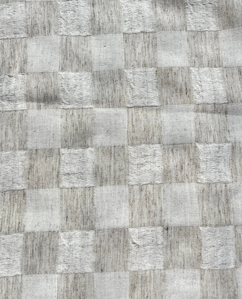 Ağartılmamış Nötr Fildişi Rengi Buruşuk Tül Kumaş, Sile Kumaş. Sile Kumaş.