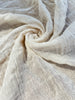 Gauze Crinkle Cotton Fabric By The Meter/80 GSM/ Wide Width: 180 cm.