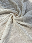 Gauze Crinkle Cotton Fabric By The Meter/80 GSM/ Wide Width: 180 cm.