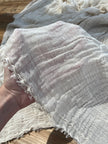 Gauze Crinkle Cotton Fabric By The Meter/80 GSM/ Wide Width: 180 cm.