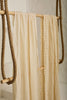 Neutral Textured Cotton Stretchy Crinkle Fabric.