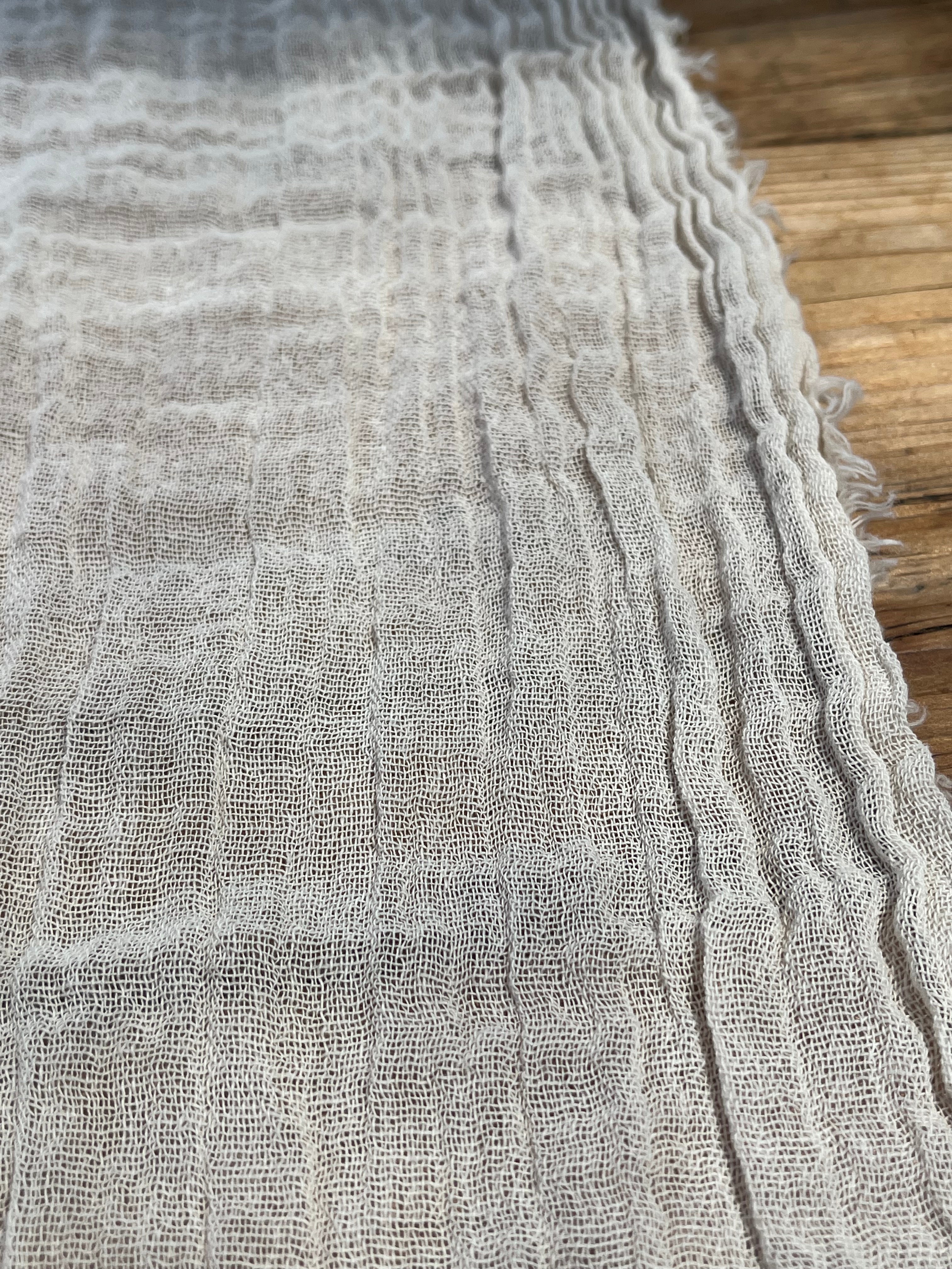Gauze Crinkle Cotton Fabric By The Meter/80 GSM/ Wide Width: 180 cm.