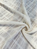 Embroidered Striped Shantung Textured Cotton Fabric – 100% Organic Cotton