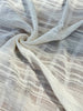 Embroidered Striped Shantung Textured Cotton Fabric – 100% Organic Cotton