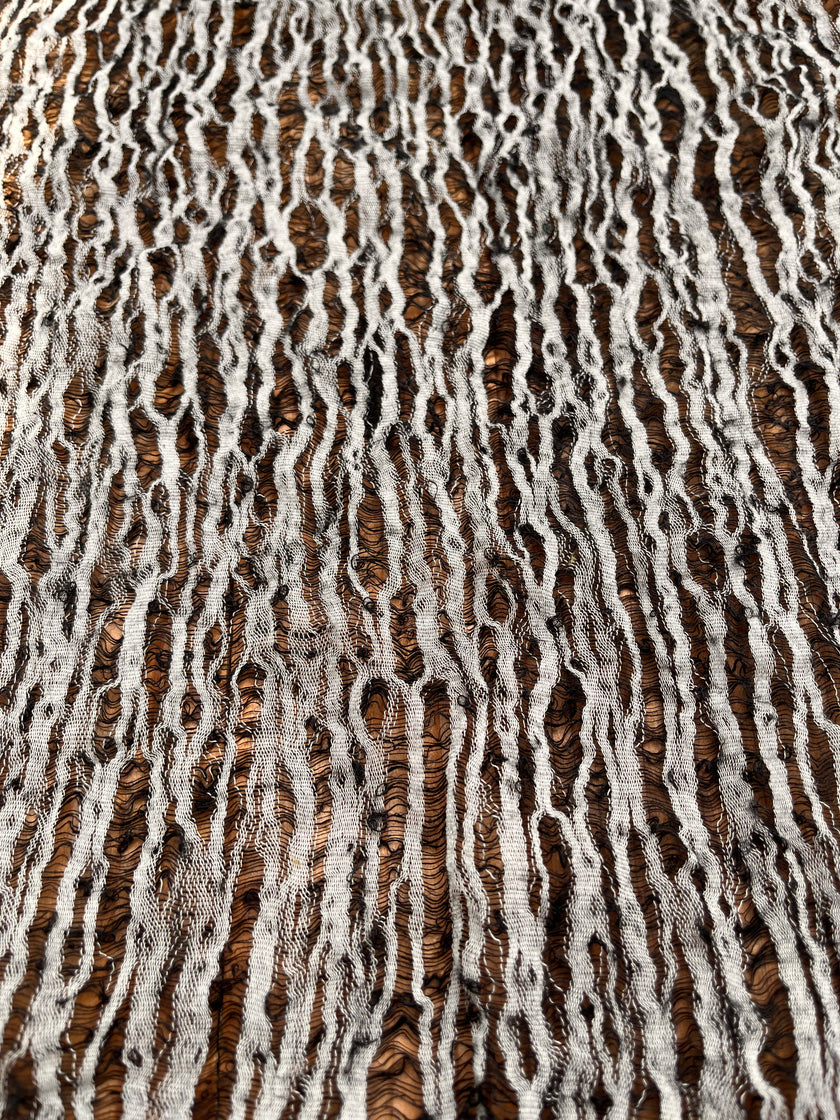 Metre Kare Siyah-Beyaz Keten Kumaş, Organik Pamuklu Kumaş, Dokulu El Dokuma Yarı Şeffaf Doğal Kumaşlar.