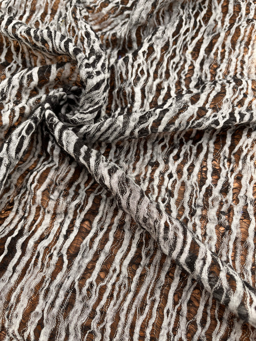 Metre Kare Siyah-Beyaz Keten Kumaş, Organik Pamuklu Kumaş, Dokulu El Dokuma Yarı Şeffaf Doğal Kumaşlar.