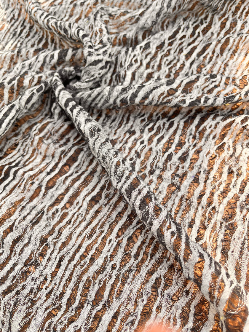 Metre Kare Siyah-Beyaz Keten Kumaş, Organik Pamuklu Kumaş, Dokulu El Dokuma Yarı Şeffaf Doğal Kumaşlar.