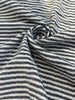 Black Striped Double Layer Muslin Fabric By The Meter.