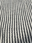 Black Striped Double Layer Muslin Fabric By The Meter.
