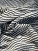 Black Striped Double Layer Muslin Fabric By The Meter.