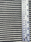 Black Striped Double Layer Muslin Fabric By The Meter.