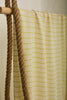 Green Striped Neutral Organic Cotton Fabric By The Meter.
