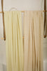 Beige Striped Neutral Organic Cotton Fabric By The Meter.