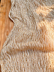 Camel Unique Natural Sheer, Textured Cotton Linen Mix Special Fabrics.