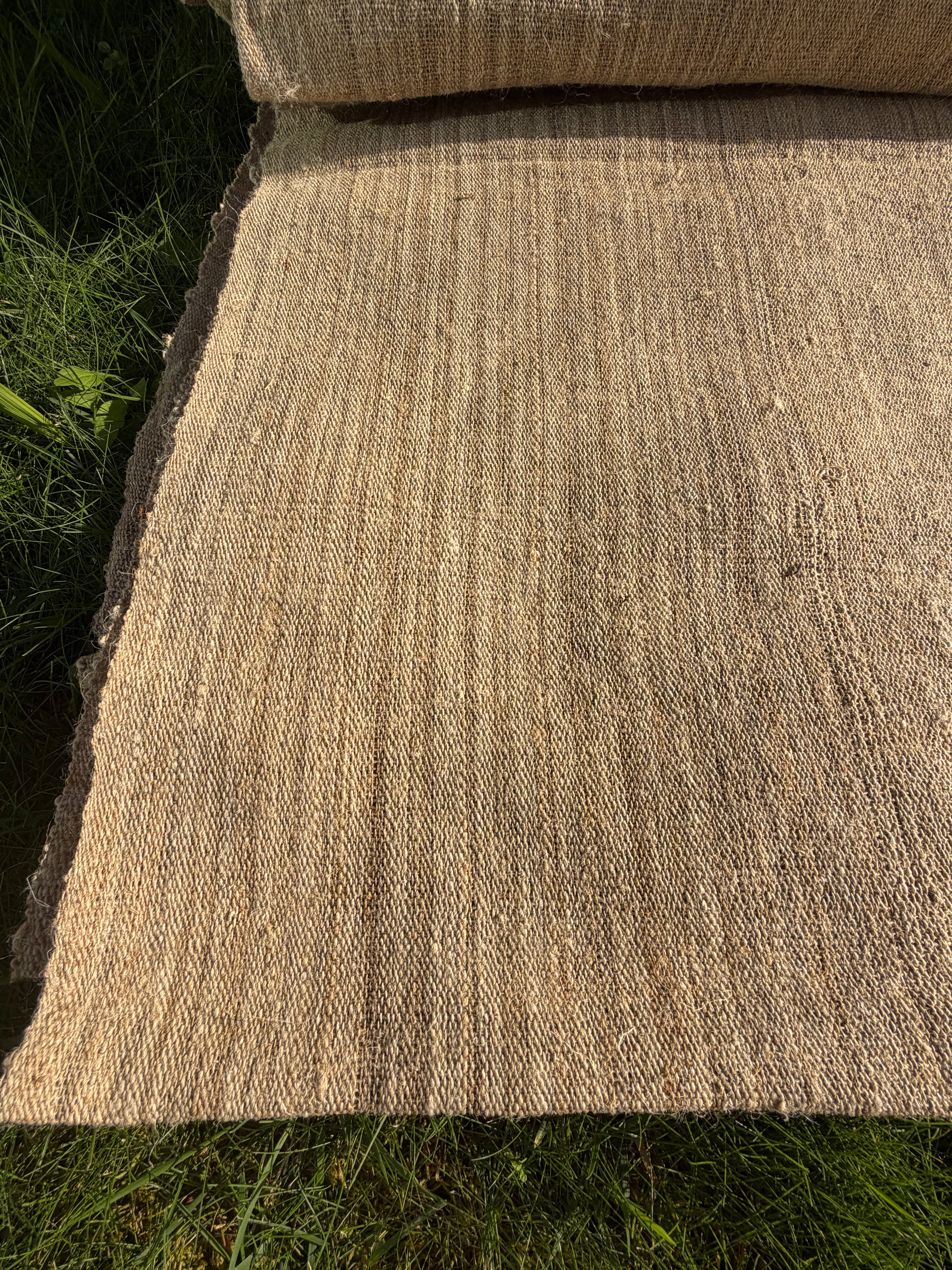 Antique 90-Year-Old Handwoven Linen Fabric | Collectible Heritage Textile from Anatolia | 100% Linen | Limited Edition