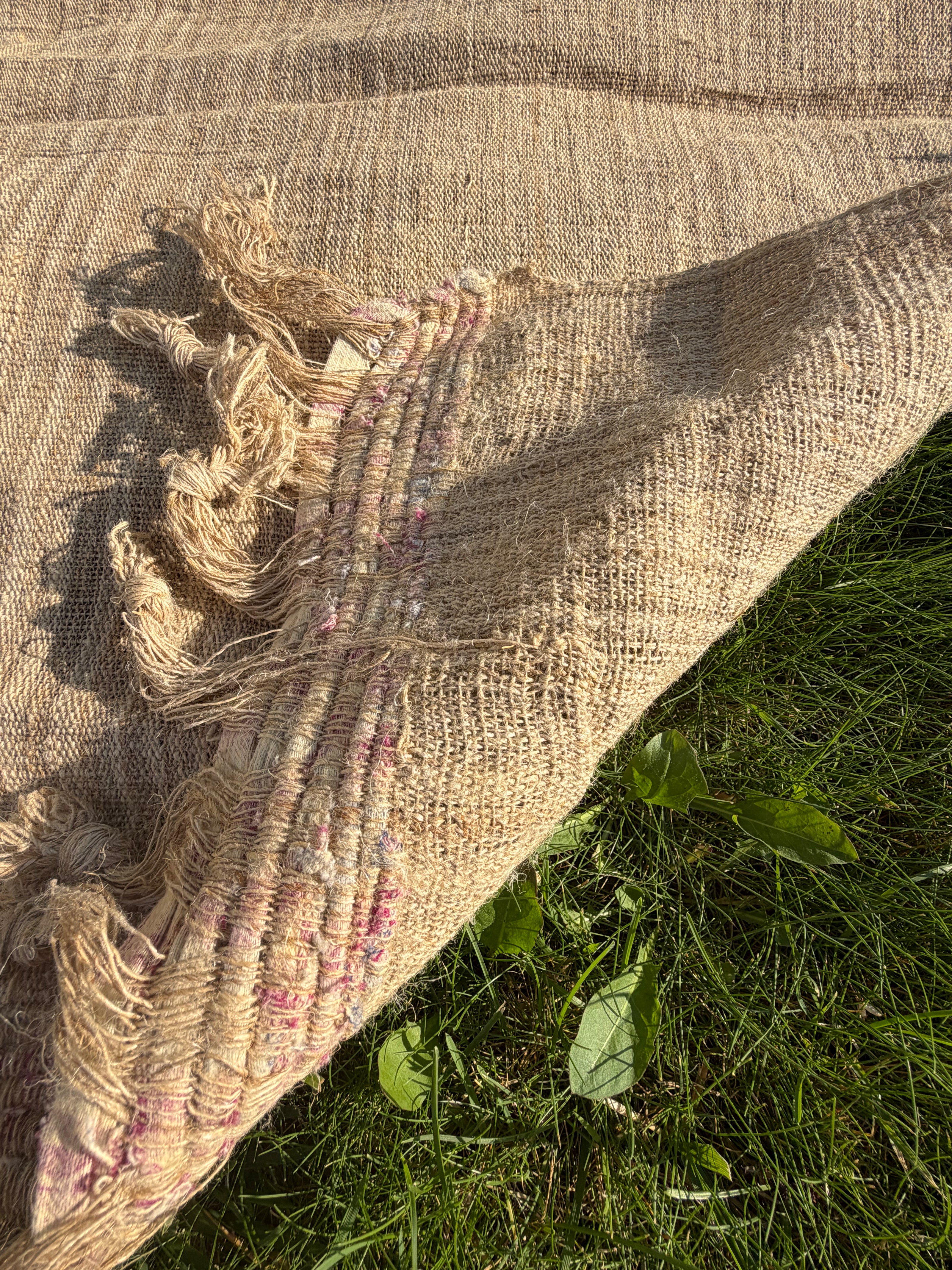 Antique 90-Year-Old Handwoven Linen Fabric | Collectible Heritage Textile from Anatolia | 100% Linen | Limited Edition
