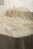 Tissu en lin par cour, tissu en coton biologique, tissus naturels semi-transparents texturés / non blanchis, blanc ivoire.
