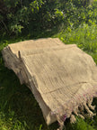 Antique 90-Year-Old Handwoven Linen Fabric | Collectible Heritage Textile from Anatolia | 100% Linen | Limited Edition
