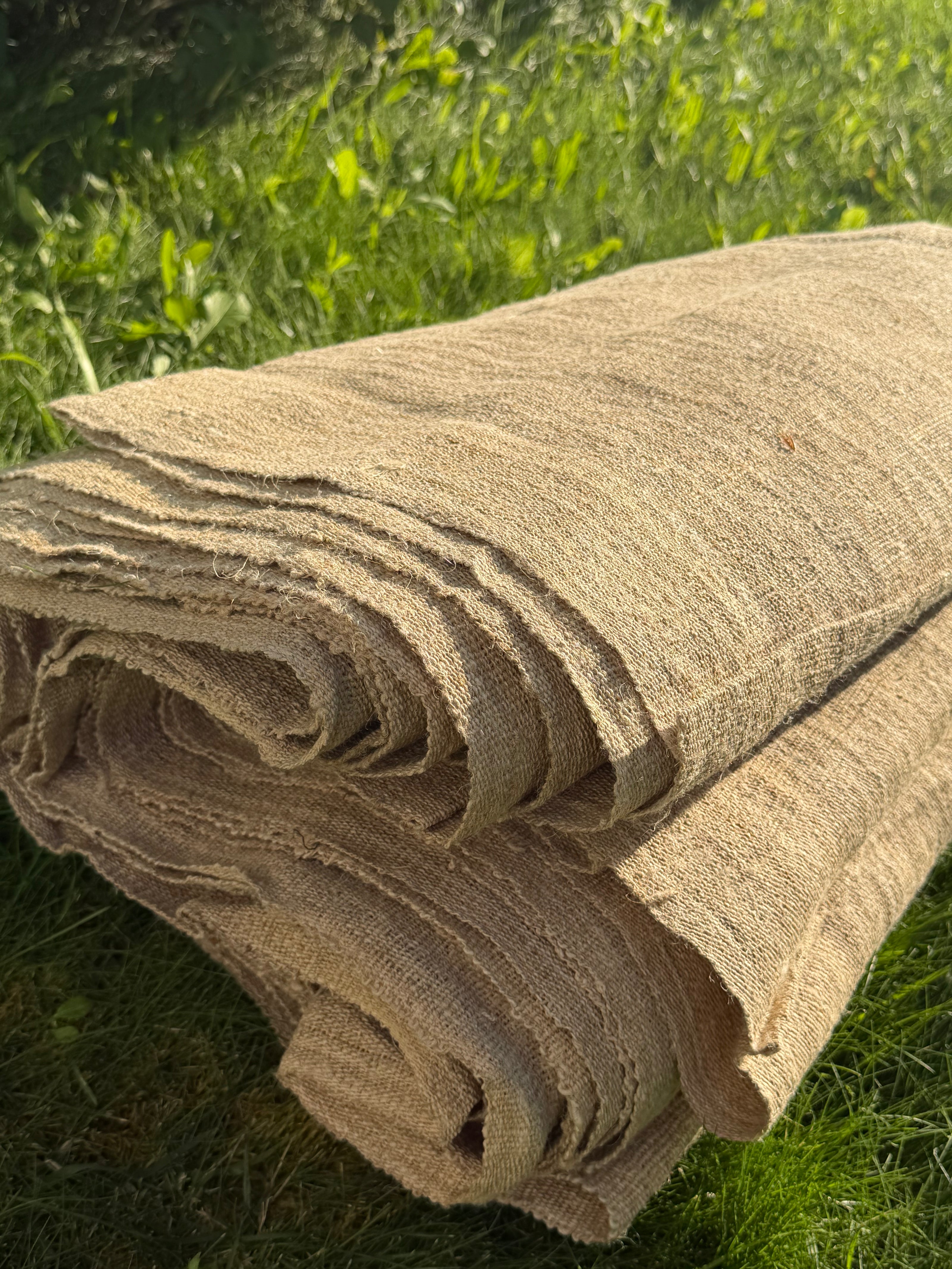 Antique 90-Year-Old Handwoven Linen Fabric | Collectible Heritage Textile from Anatolia | 100% Linen | Limited Edition