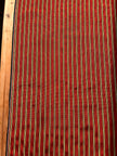 Red - Yellow Stripes Silk Fabric, Moire Silk Fabric, Silk By The Yard. Watermark Pattern.