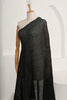 Black Textured Linen Fabric By The Yard Natural Fabrics.