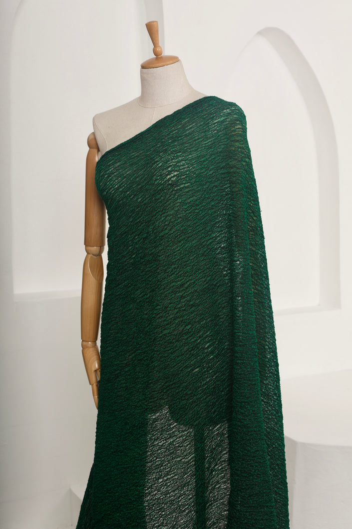 Viridian Green Textured Linen Fabric By The Yard Natural Fabrics.