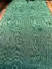 Green Colour Silk Moire Home Textile Interior Fabrics, Watermark Pattern.