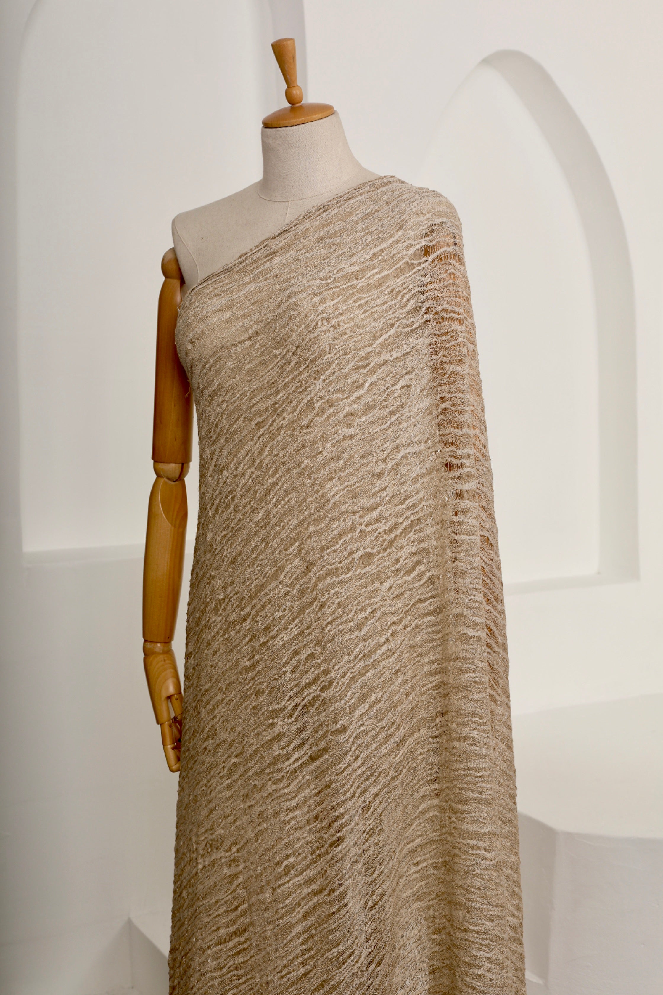 Camel Textured Linen Fabric By The Yard Natural Fabrics.