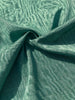 Green Colour Silk Moire Home Textile Interior Fabrics, Watermark Pattern.