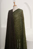 Green Linen Fabric By The Yard Textured Handloom Semi-Sheer Natural Fabrics.