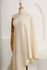 Neutral Textured Cotton Stretchy Crinkle Fabric.