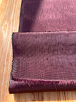 Damson Colour Silk Moire Home Textile Interior Fabrics, Watermark Pattern.