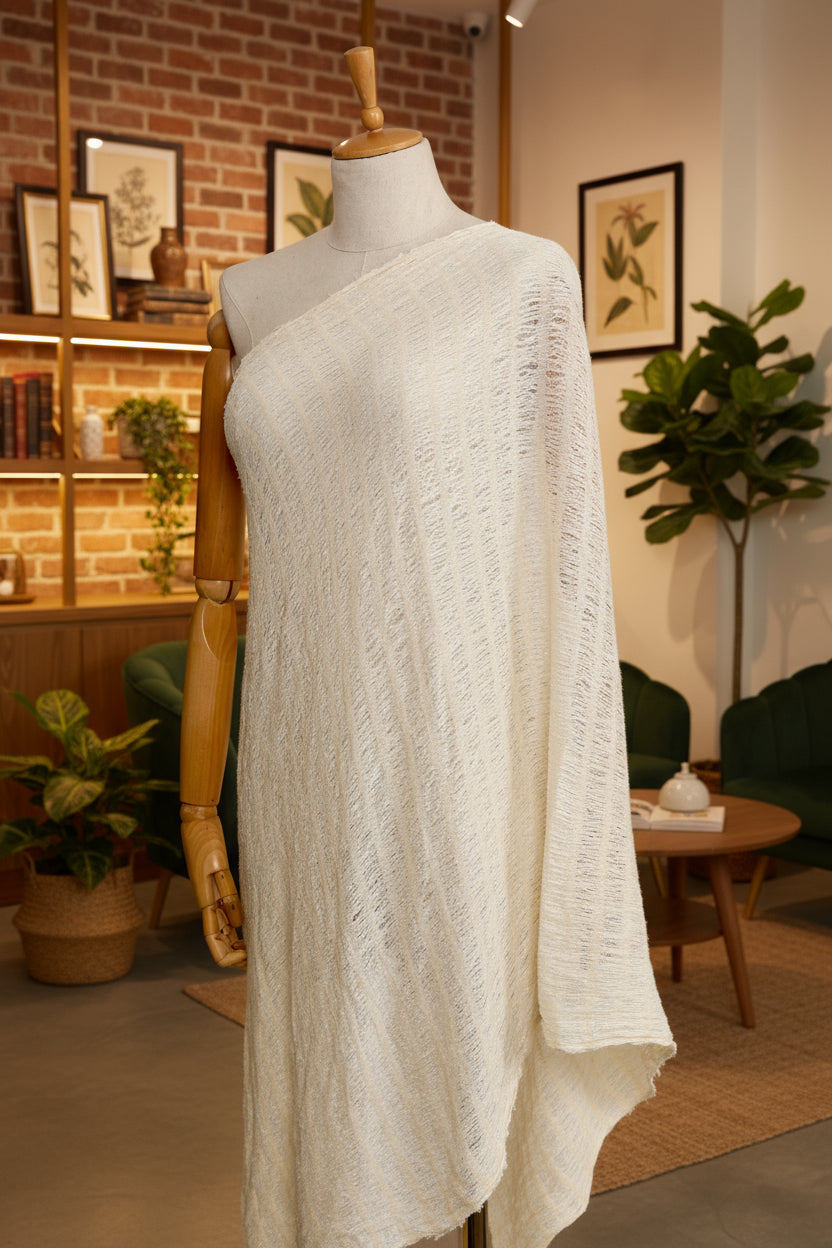 Nötr Dokulu Türk Pamuğu Buruşuk Kumaş: Kimono Yaz Elbiseleri, Yenidoğan Kıyafetleri İçin Benzersiz Kalite | Tül, Şeffaf ve Esnek Seçenekler