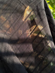 Black Striped Cotton Gauze Fabric – Lightweight Sheer Open Weave Summer Fabric