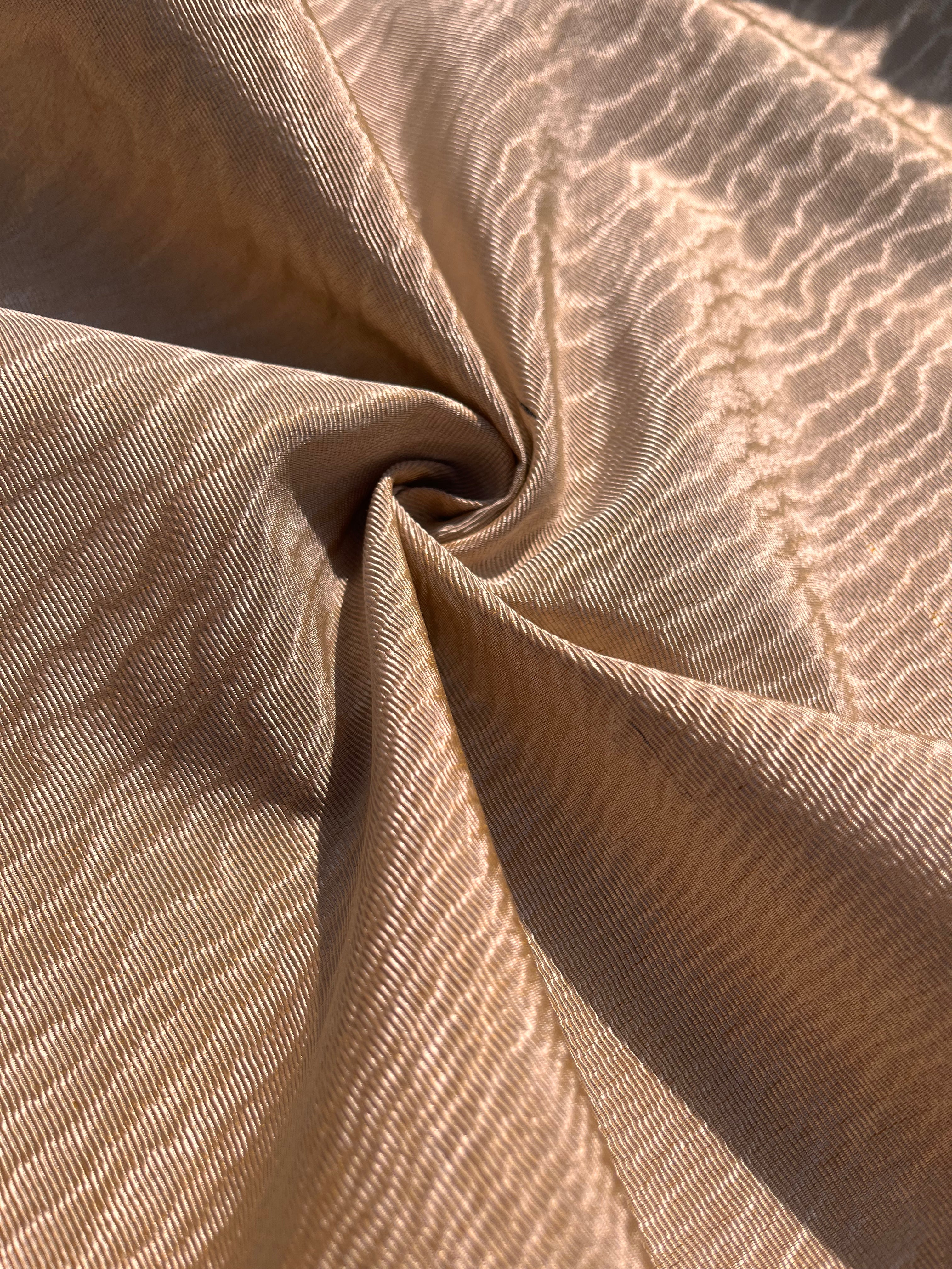 Pastel Bej Lüks İpek Döşeme Osmanlı Başlık, Ev Tekstili İç Mekan Kumaşları: Yastık Kılıfları, Kimono Esintili Tasarımlar, Filigran Desenleri.