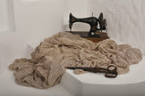 Camel Textured Linen Fabric By The Yard Natural Fabrics.