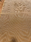 Yellow Silk Fabric, Moire Silk Fabric, Silk By The Yard. Watermark Pattern.