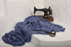Blue Unique Natural Fabrics: Funky, Sheer, and Textured Cotton Linen.
