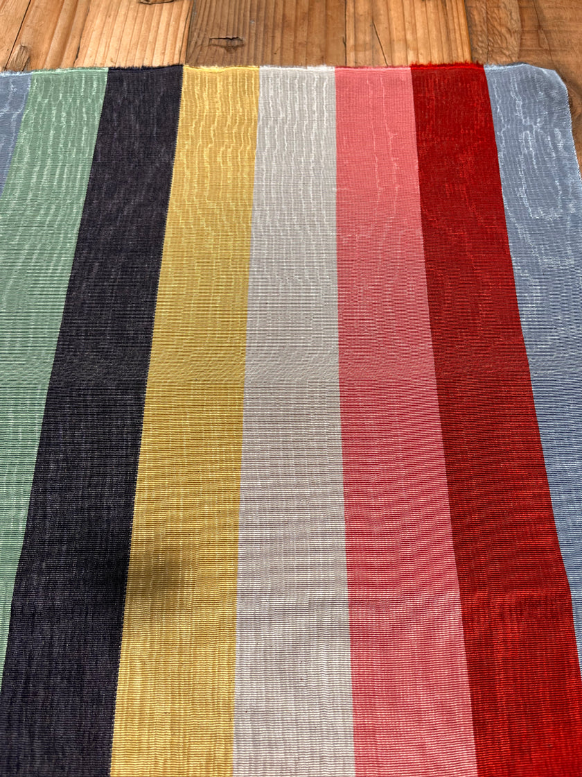 Osmanlı Başlıklı Gökkuşağı Çizgili Lüks İpek Döşeme, Ev Tekstili İç Mekan Kumaşları: Yastık Kılıfları, Kimono Esintili Tasarımlar, Filigran Desenleri.