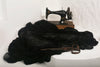Black Textured Linen Fabric By The Yard Natural Fabrics.