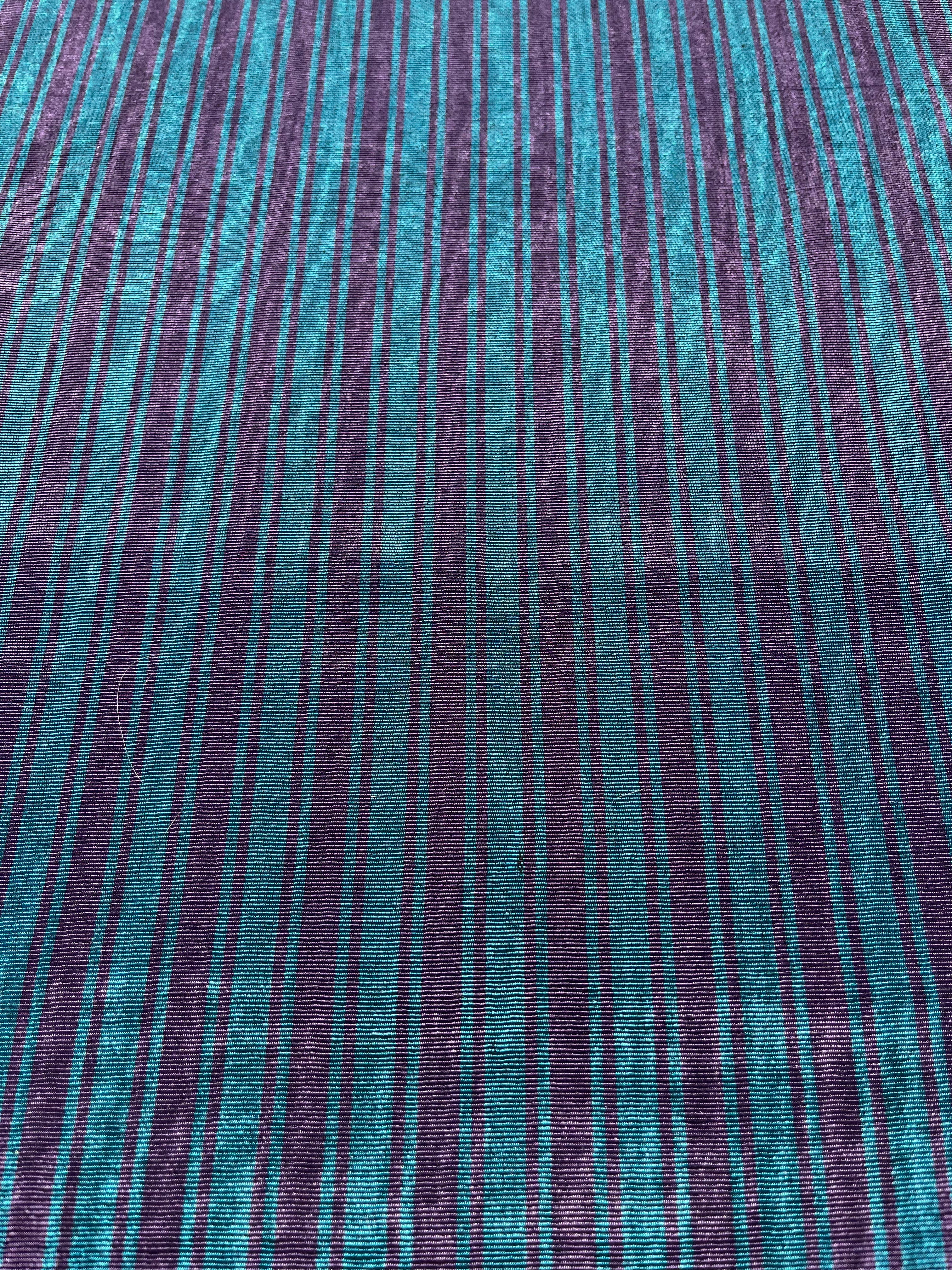 Striped Silk Fabric, Moire Silk Fabric, Silk By The Yard. Watermark Pattern.