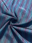 Striped Silk Fabric, Moire Silk Fabric, Silk By The Yard. Watermark Pattern.