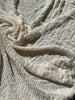 Tissu en lin par cour, tissu en coton biologique, tissus naturels semi-transparents texturés / non blanchis, blanc ivoire.