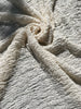 Tissu en lin par cour, tissu en coton biologique, tissus naturels semi-transparents texturés / non blanchis, blanc ivoire.