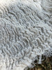 Tissu en lin par cour, tissu en coton biologique, tissus naturels semi-transparents texturés / non blanchis, blanc ivoire.