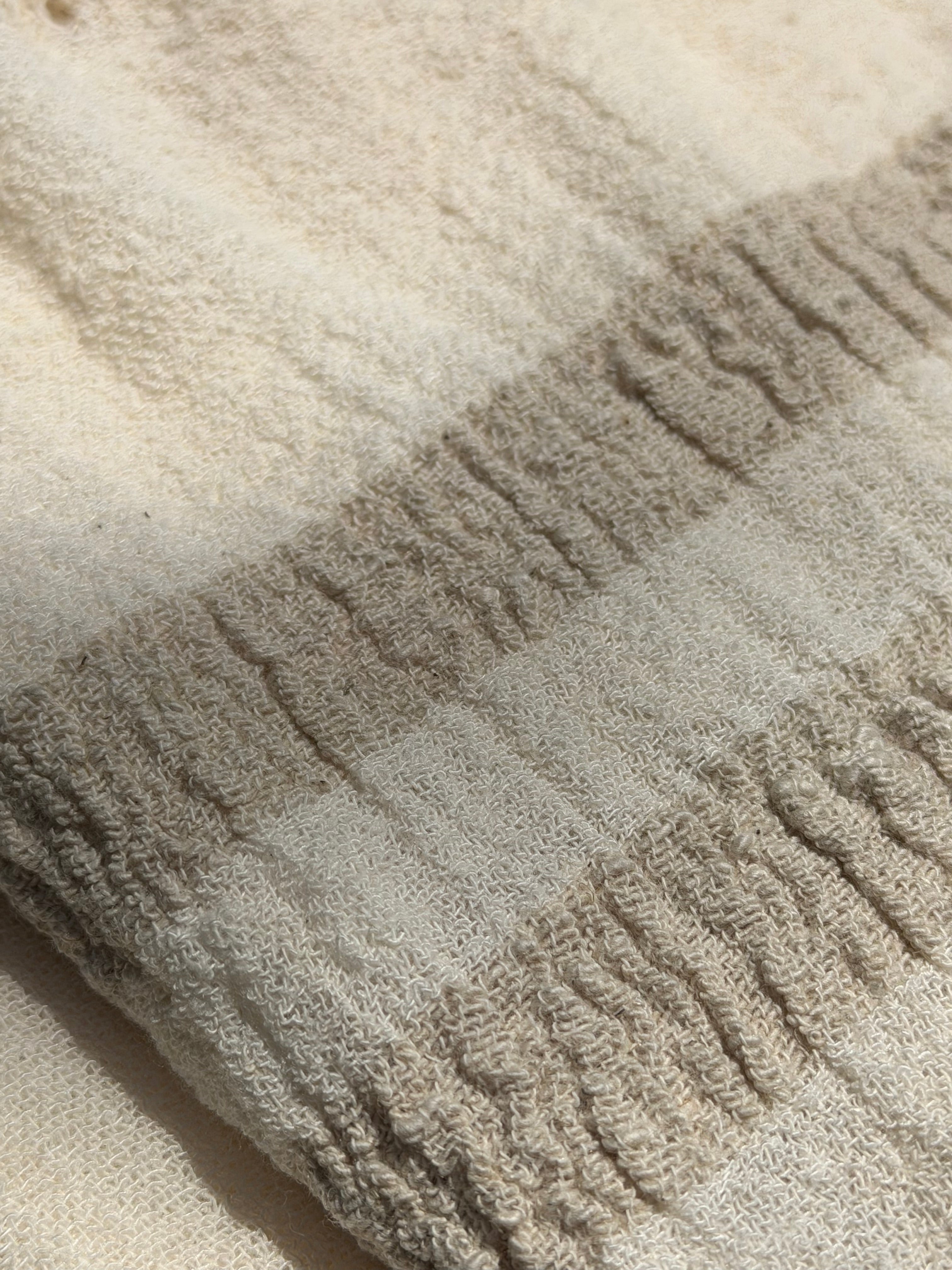 100% Organic Cotton Fabric Panel – Lightweight Fringed Beach Dress Fabric