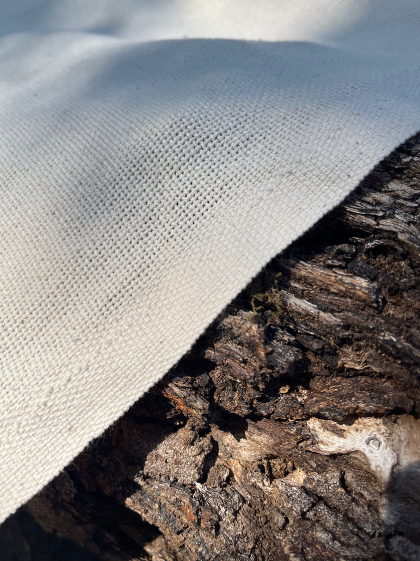 Ağır Ağırlık Organik Pamuk Açık Dokuma Dikiş Kumaşı, Doğal Boyasız, Geniş Genişlik