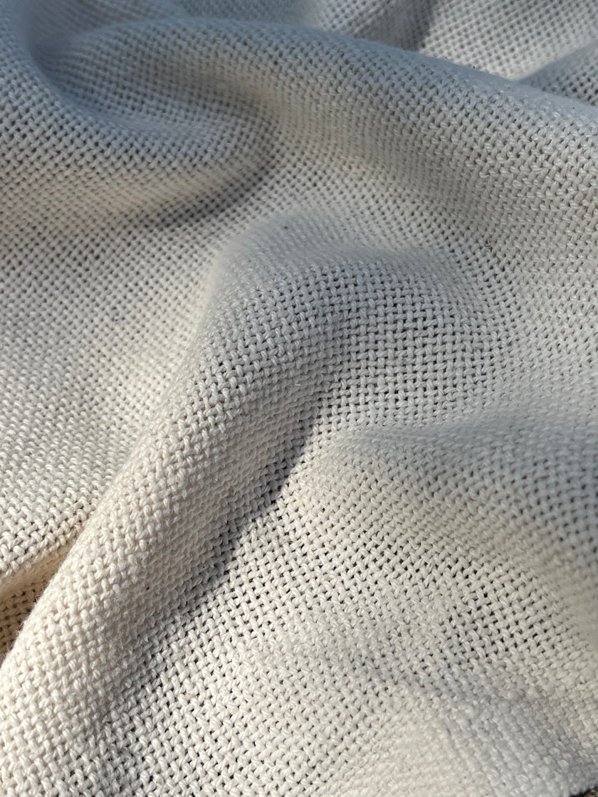 Ağır Ağırlık Organik Pamuk Açık Dokuma Dikiş Kumaşı, Doğal Boyasız, Geniş Genişlik