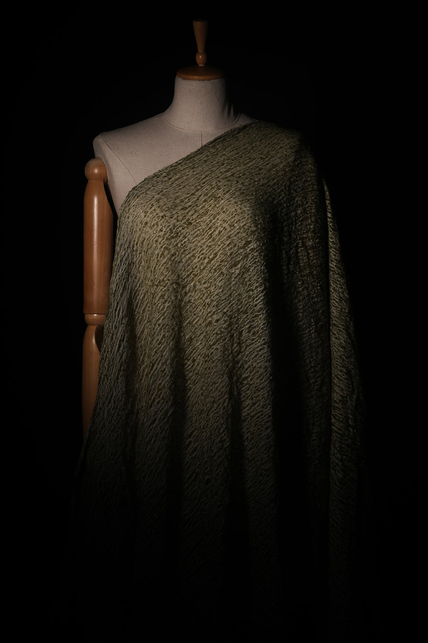 Metre Kare Yeşil Keten Kumaş, Organik Pamuklu Kumaş, Dokulu El Dokuma Doğal Kumaşlar.